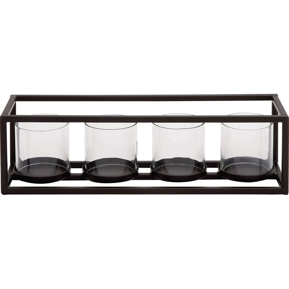 umai black candleholder candle   