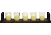 umai black candleholder candle   