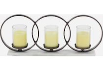 umai black candleholder candle   