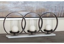 umai black candleholder candle   
