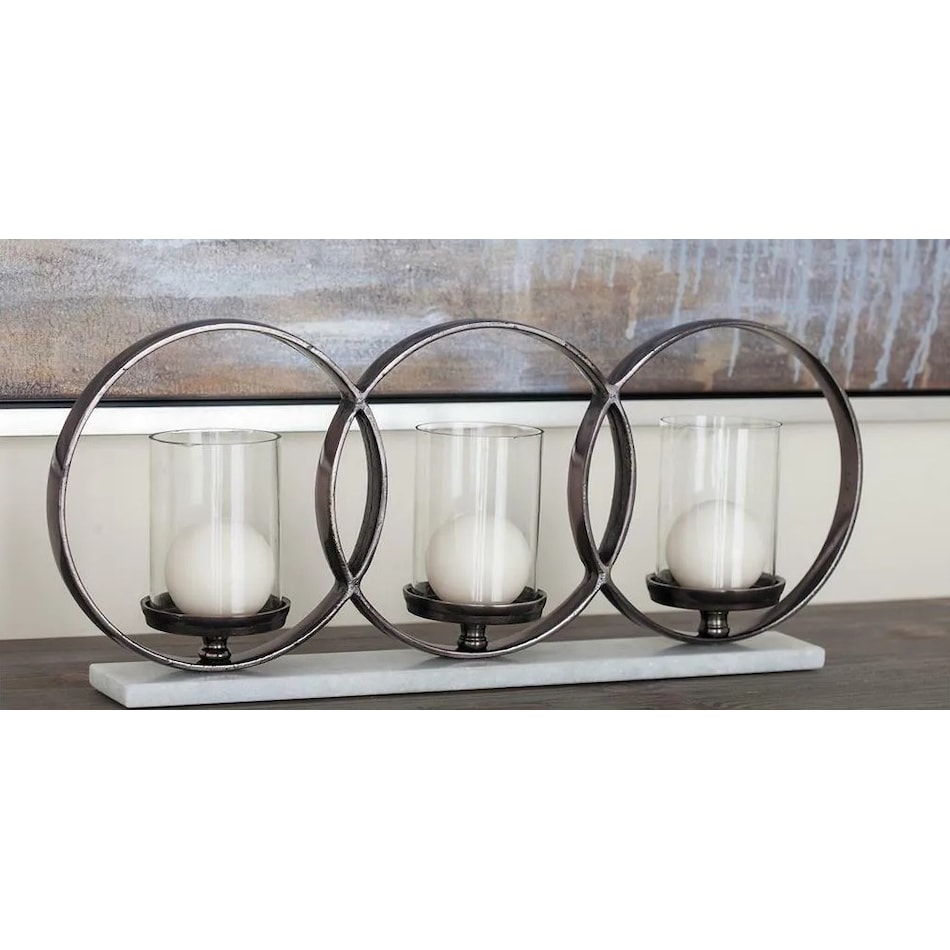 umai black candleholder candle   