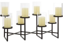 umai black candleholder candle   