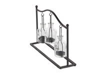 umai black candleholder candle   