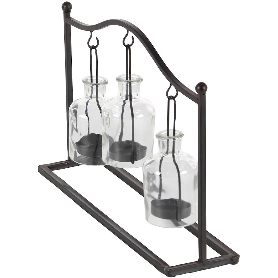 umai black candleholder candle   