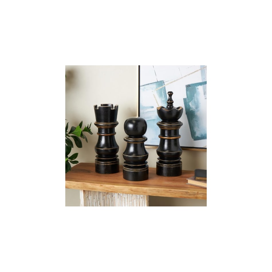 umai black figurines set  