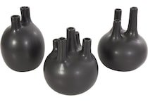 umai black jar vase bowl plate   