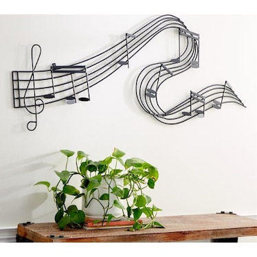 Musical Metal Wall Decor 49"W x 21"H