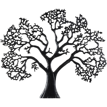 Black Metal Tree Wall Decor 50"W x 41"H