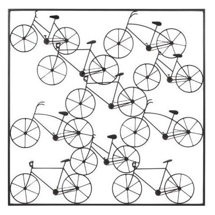 Metal Bicycle Wall Decor 32"W x 32"H