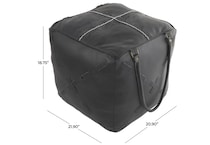 umai black pouf   