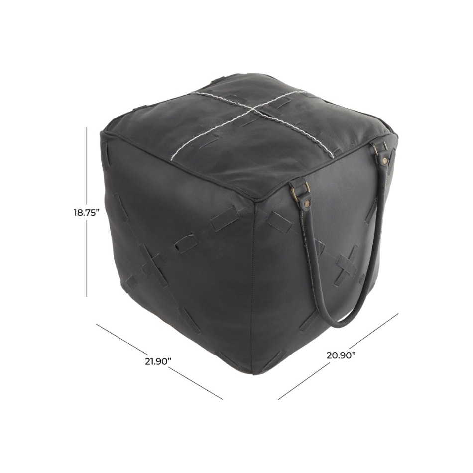 umai black pouf   