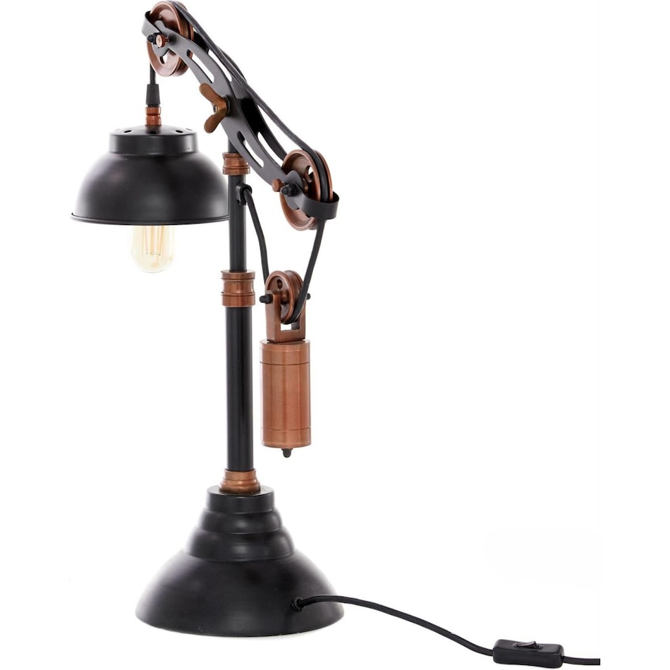 umai black table lamp   