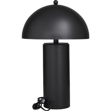 Black Metal Accent Table Lamp 22"H