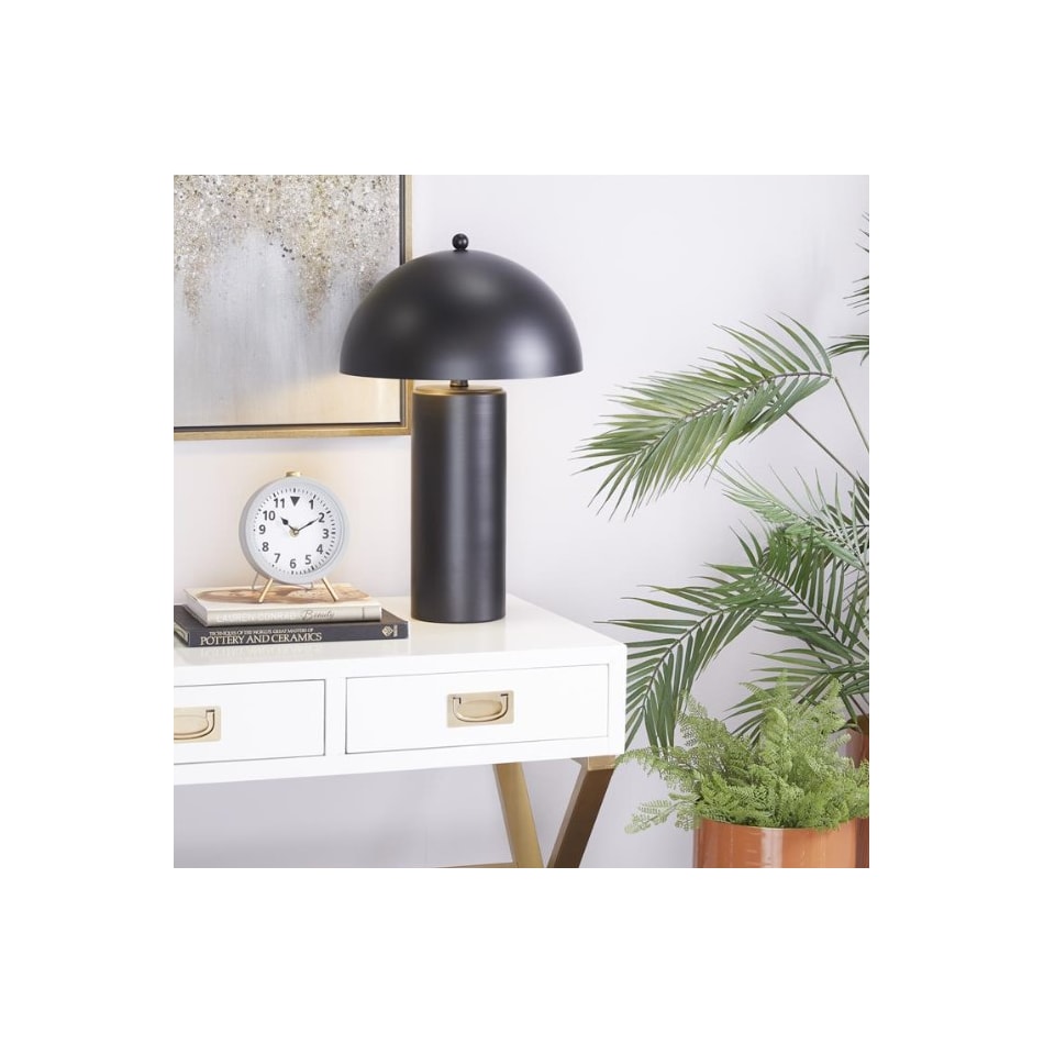 umai black table lamp   