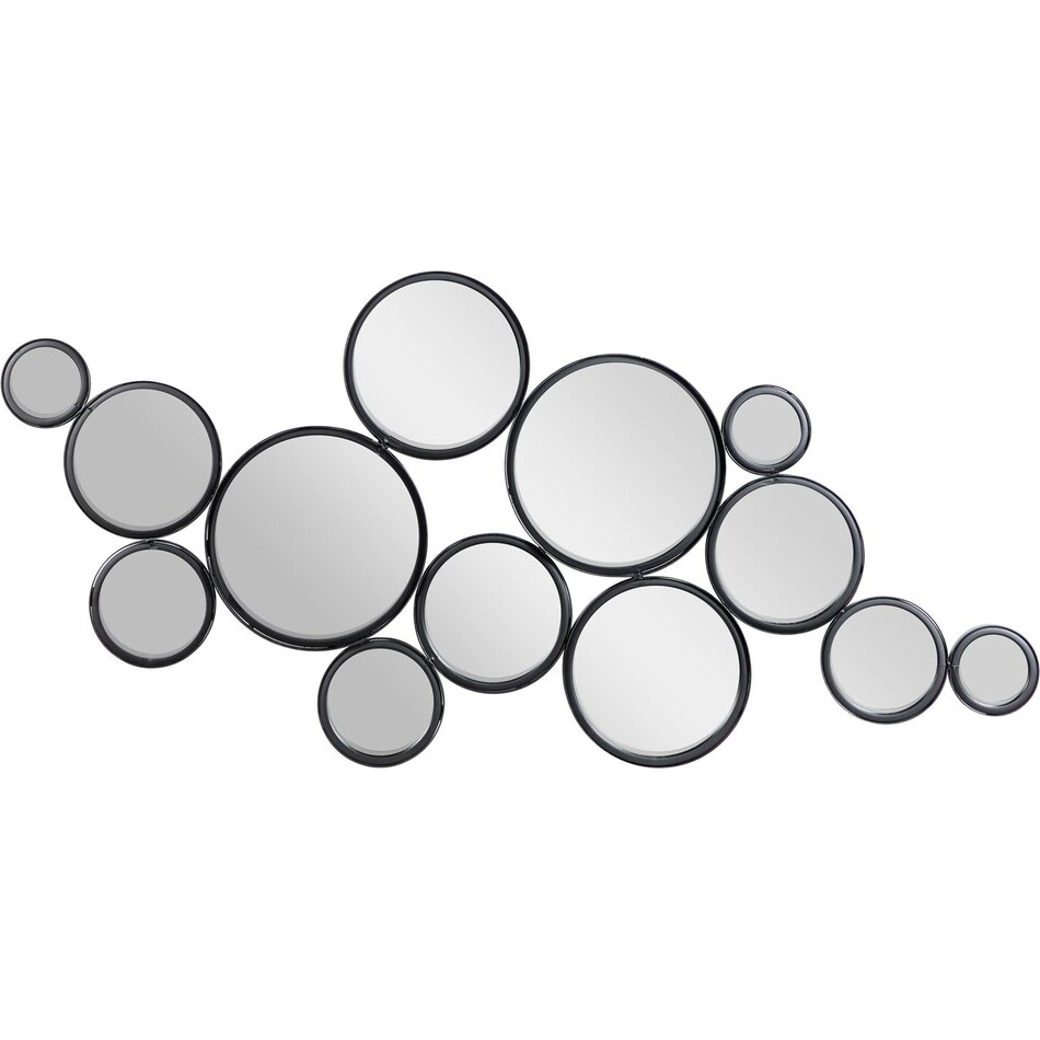 umai black wall mirror   