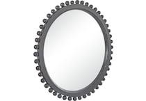 umai black wall mirror   