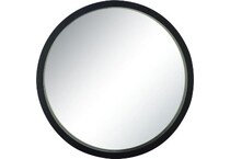 umai black wall mirror   