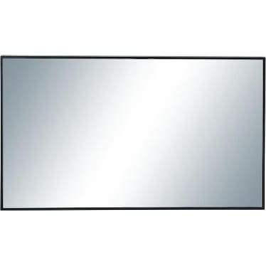 Black Wood Wall Mirror 24"W x 40"H