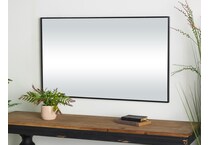 umai black wall mirror   