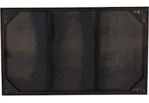 umai black wall mirror   