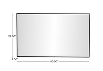umai black wall mirror   