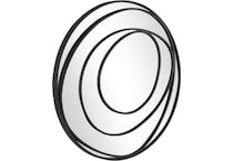 umai black wall mirror   