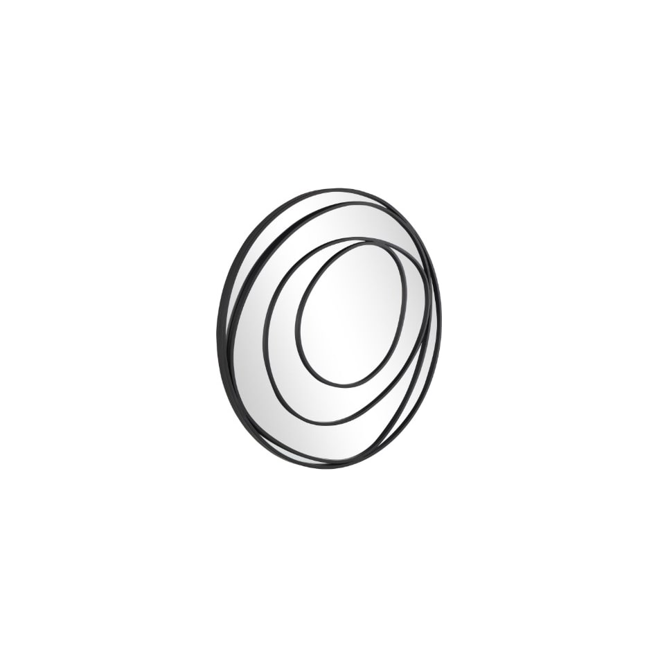 umai black wall mirror   