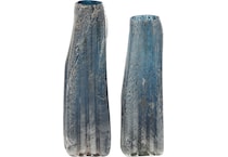 umai blue jar vase bowl plate set  