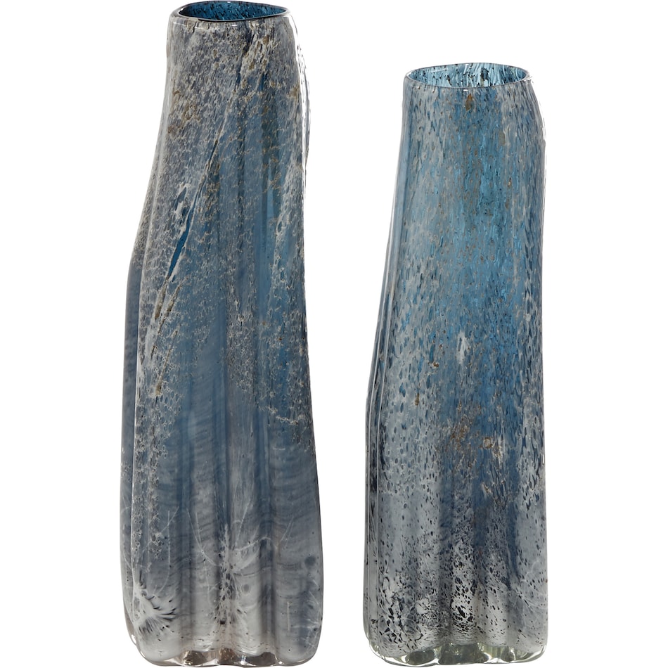 umai blue jar vase bowl plate set  