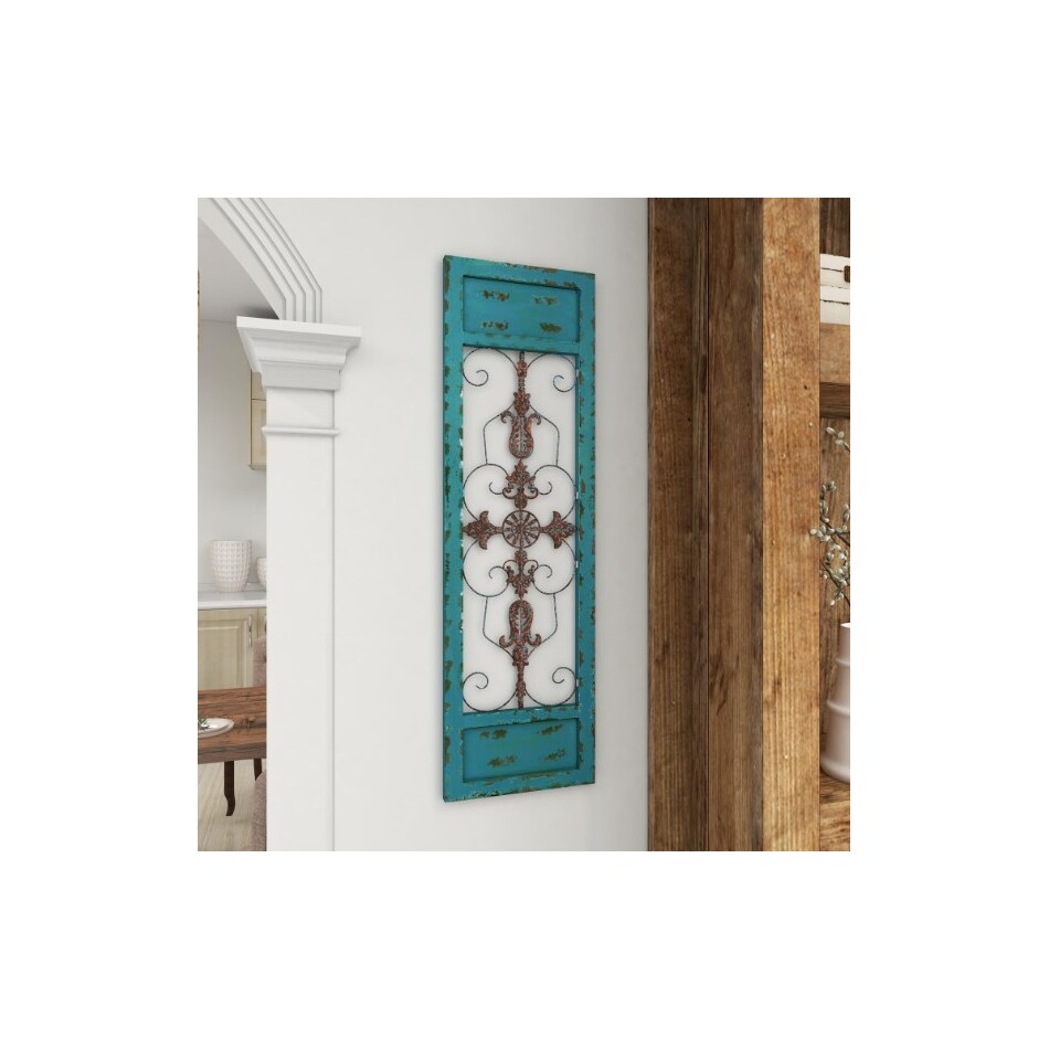 umai blue wood plaques   