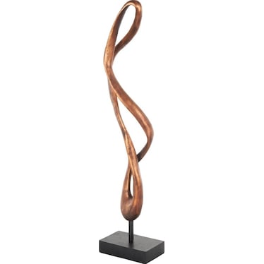 Bronze Abstract Sculpture 6"W x 28"H