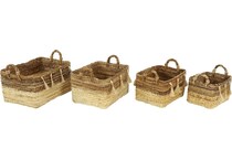 umai brown baskets set  
