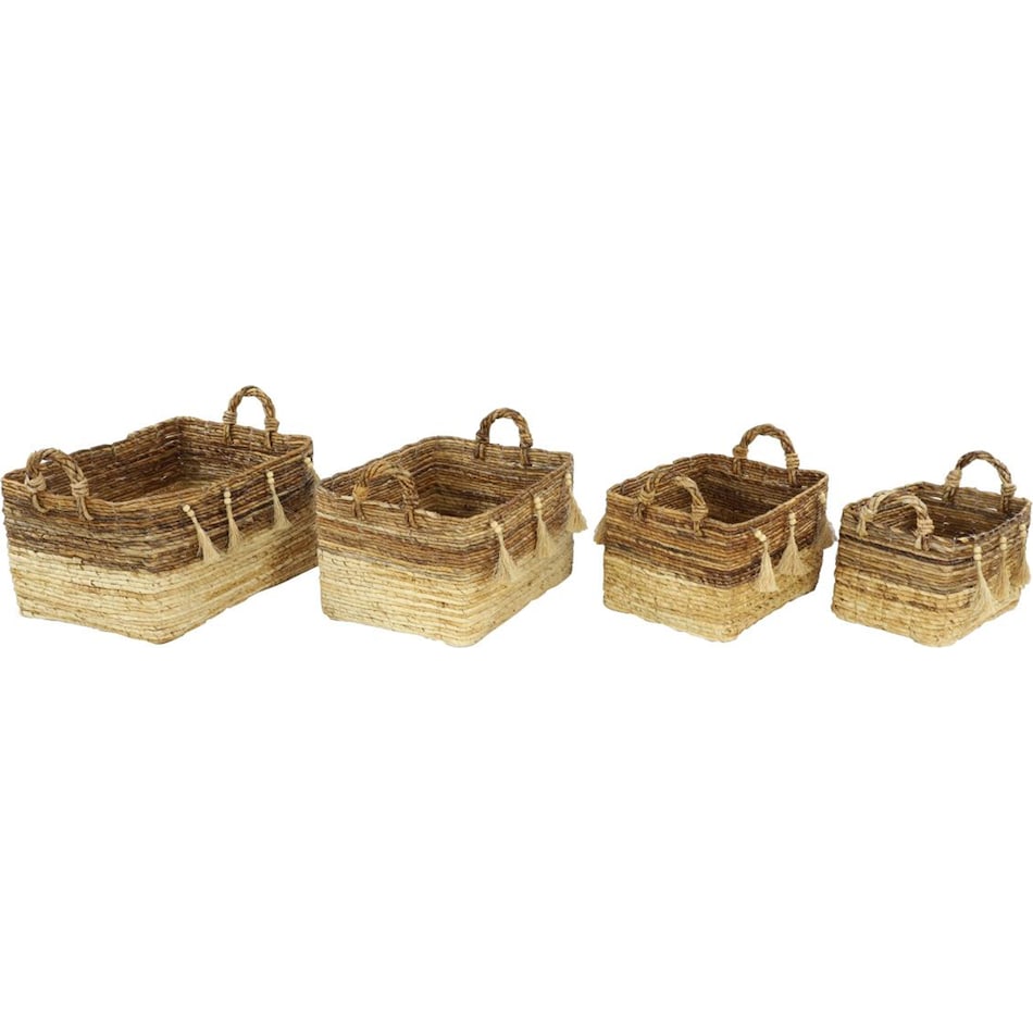 umai brown baskets set  
