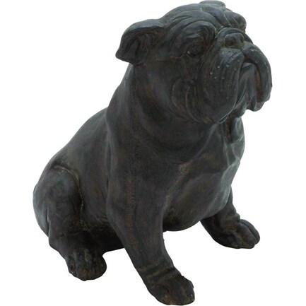 Bulldog Statue 10"W x 11"H