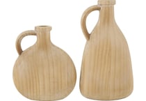 umai brown jar vase bowl plate set  