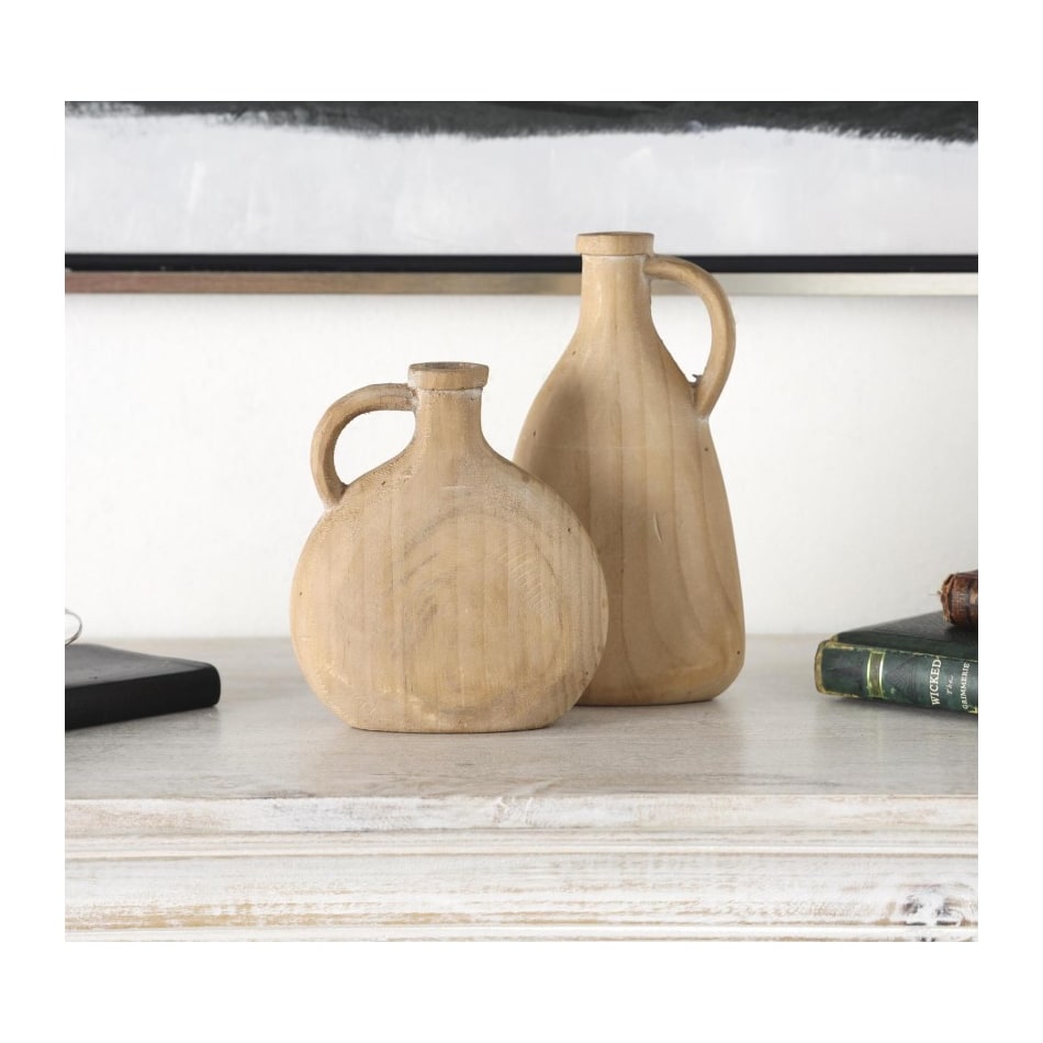 umai brown jar vase bowl plate set  
