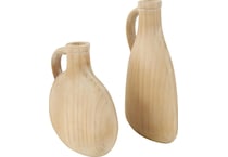 umai brown jar vase bowl plate set  