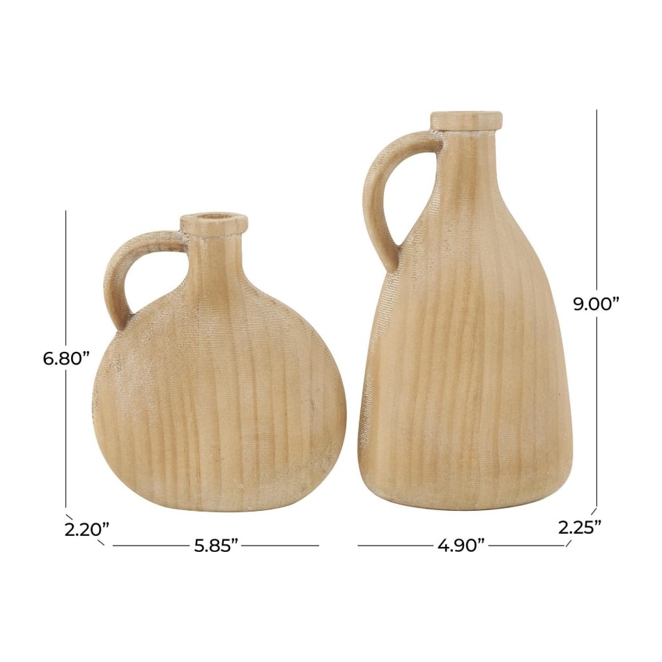 umai brown jar vase bowl plate set  