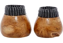 umai brown jar vase bowl plate set  
