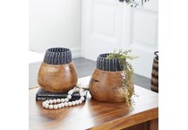 umai brown jar vase bowl plate set  