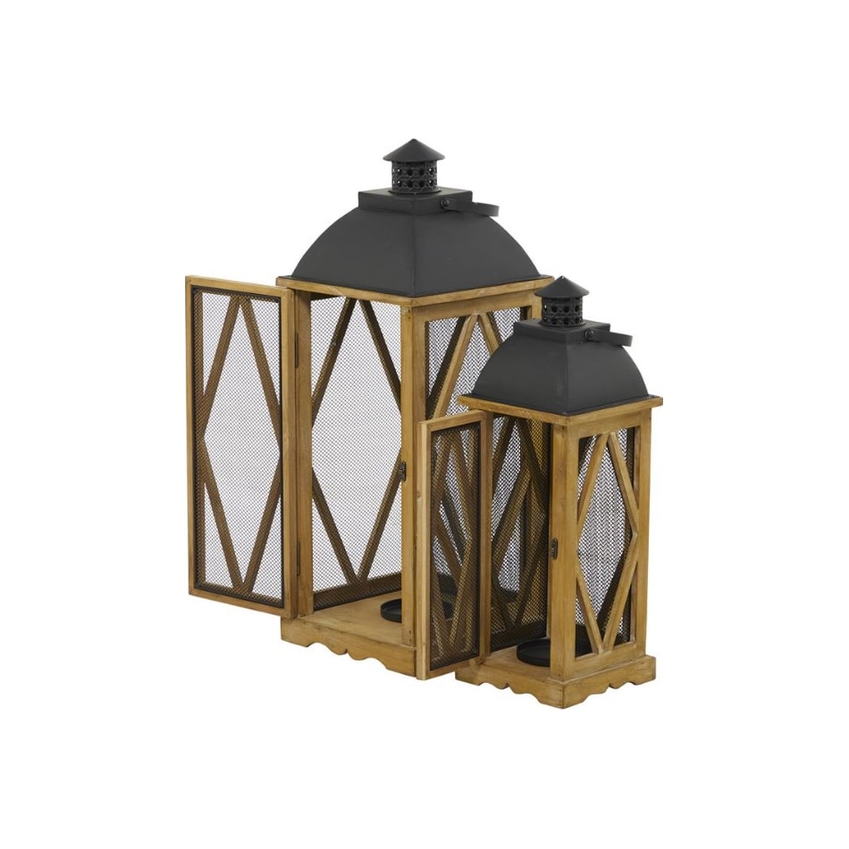 umai brown lanterns set  