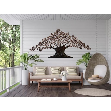 Iris Metal Tree Wall Art 92"W x 42"H