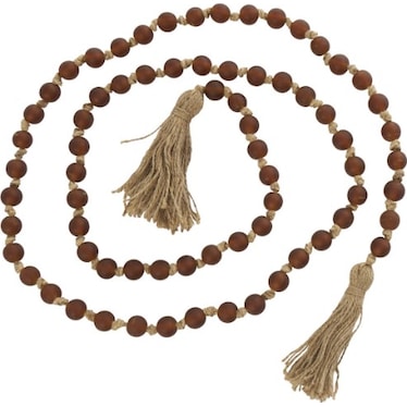 Brown Glass Beads 83"L