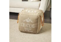 umai brown pouf   