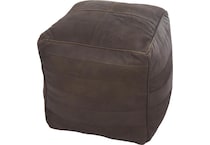 umai brown pouf   
