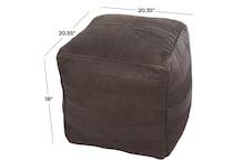 umai brown pouf   