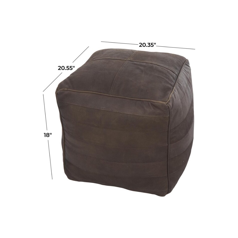 umai brown pouf   