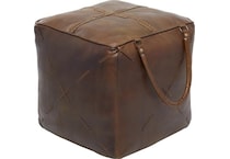 umai brown pouf   