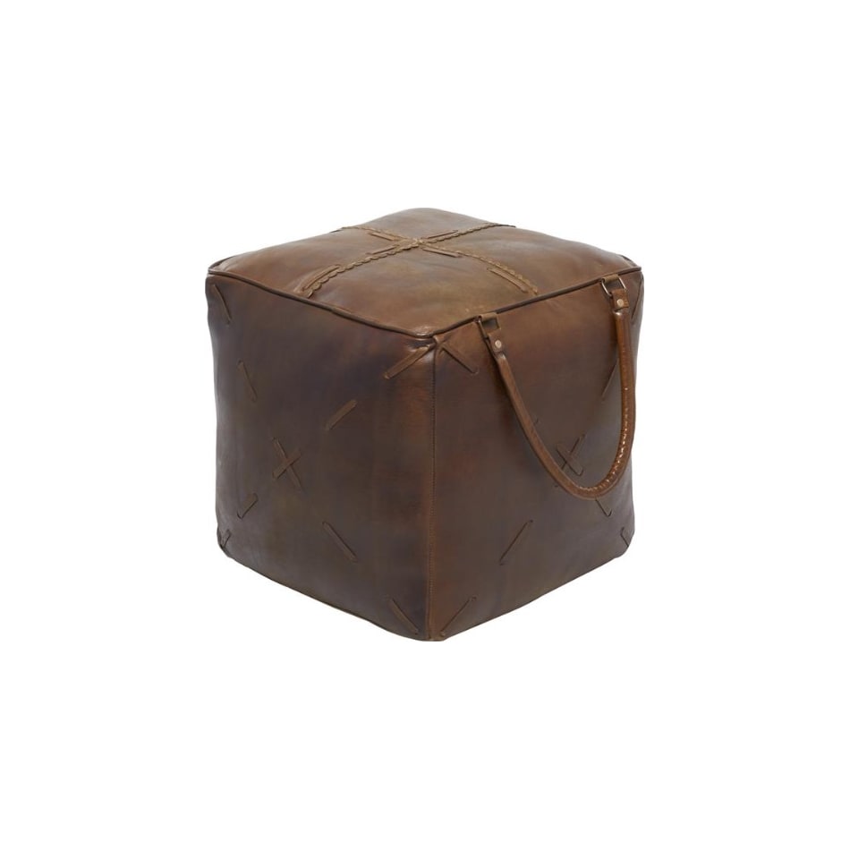 umai brown pouf   