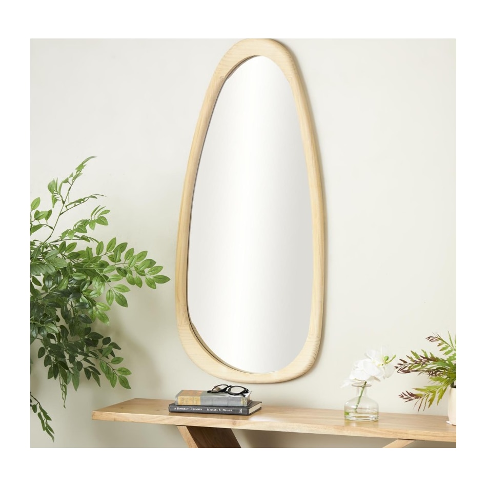 umai brown wall mirror   